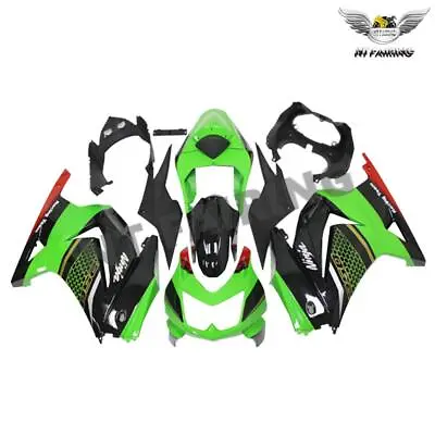 WOO Green Black Injection Fairing Fit For Kawasaki Ninja 2008-2012 EX250 A076 • $389.99