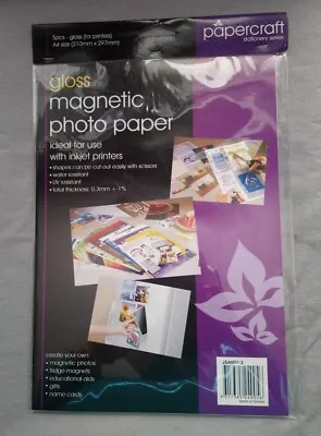 Papercraft Magnetic Photo Paper - Gloss Or Non-gloss 5 Sheet Pk • $12.97