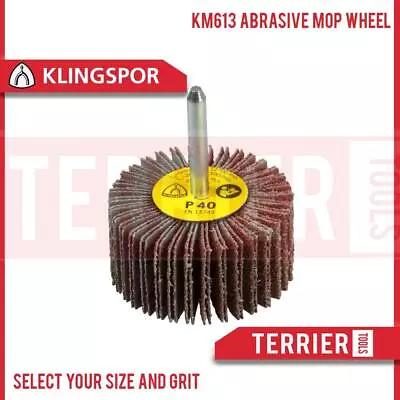 £6.95 • Buy Abrasive Sanding Flap Wheel Mop KLINGSPOR KM613 Sandpaper Metal Stainless Steel