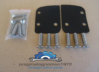 VOLVO AMAZON 121 122  P1800 DOOR STRIKER SEALS AND STAINLESS SCREWS Set !! • $9.99