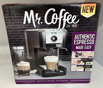 Mr. Coffee Easy Authentic Pump Espresso Maker 15-Bar Old Stock New Open Box • $64.97
