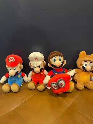 Mario Plush Lot Fire Mario Tanooki Mario Mario Odyssey Mario • $40