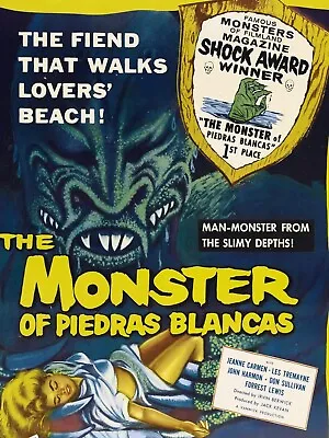 The Monster Of Piedras Blancas 1959 Rare Horror Movie Dvdr Uncut! • $18.95