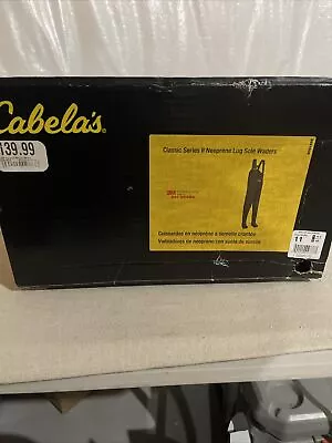 Mens Cabela's Classic Series II Neoprene Lug Sole Waders Thinsulate Size 11W NIB • $55