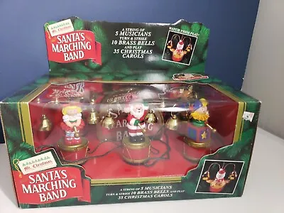 Mr Christmas Santa's Marching Band 35 Christmas Carols 5 Musicians 10 Bells 1994 • $117