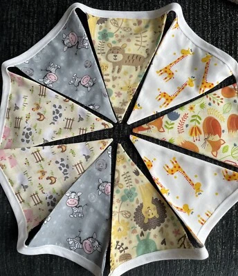 £9 • Buy Handmade Bunting Nursery Animals Design