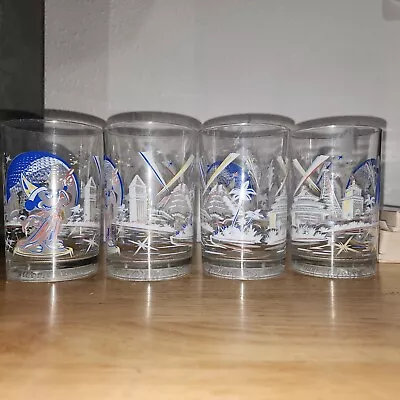 McDonalds Vtg 2000 Walt Disney World 25 Year Mickey Mouse Glasses Set Of 4 • $20