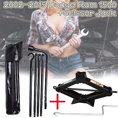 Replacement Spare Tire Kit +Scissor Jack For Dodge Ram 1500 Car Wheel Repair • $56.60