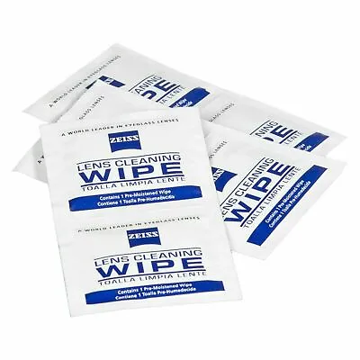 £3.45 • Buy Zeiss Optical Lens Cleaning Wipes Glasses Phone Screen Camera 10, 25, 50, 100