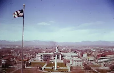 1959 35mm Slide Titan Missile Rocket Colorado Capitol Building US Flag • $28.50