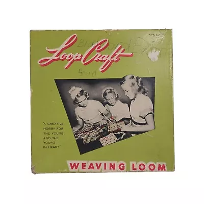 Vintage Loop Craft Weaving Loom Nelly Bee Products In Box Red Metal With Hook • $8.99