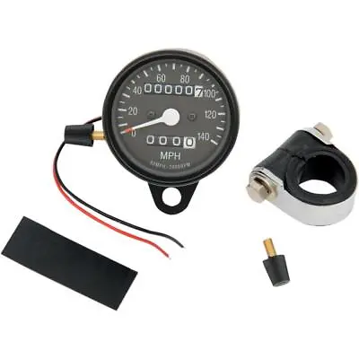 Drag Specialties Mini Mechanical Speedometer 2.4in. 2:1 Ratio #2210-0251 • $56.17