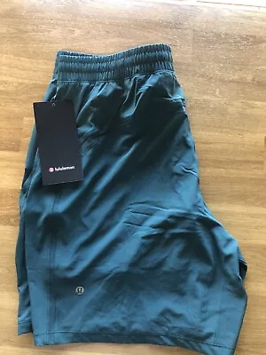 NWT$68 Lululemon Men's Shorts Pace Breaker Short Lined 7” SizeL- GRNJ • $68