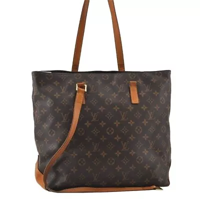 Authentic Louis Vuitton Monogram Cabas Mezzo Shoulder Tote Bag M51151 Junk 9159I • $410