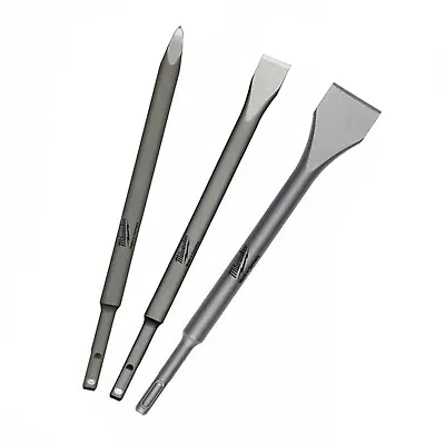 £17.23 • Buy Milwaukee 4932430001 SDS+ Flat Pointed And Wide Chisel Set
