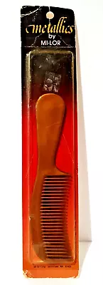 NOS Vintage Metallics By MI-LOR Comb Copper Brown # 2034 Made In USA SEALED • $19.99