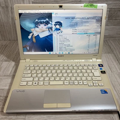 $143.19 • Buy SONY VAIO VPCCWV28FJ Core-i3 Windows11 Pro Memory 4GB HDD320GB Used Japanese