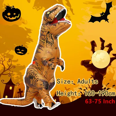 T-Rex Inflatable Costume Party Cosplay Halloween Blow Up Outfits For Adult & Kid • $48.69