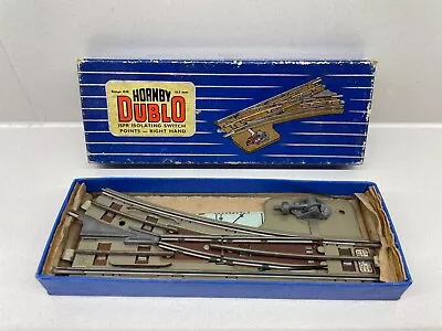 Hornby Dublo Oo Gauge - 3 Rail Right Hand Isolating Switch Points Boxed Vgc • £3
