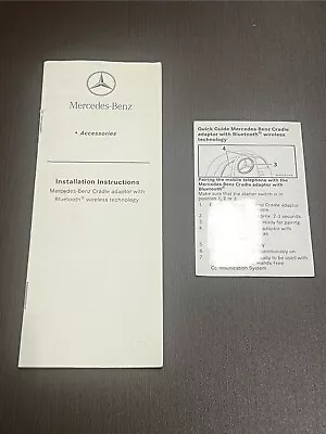 Original Instructions For Mercedes Bluetooth Interface Dongle Puck Adapter • $9.95