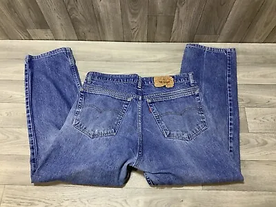 Vintage Levi's 555 Made In USA Straight Leg Denim Jeans Men Sz 36x29 • $39.99