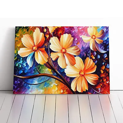 Assorted Flowers Vol.3 Abstract Canvas Wall Art Print Framed Picture Home Decor • $31.05