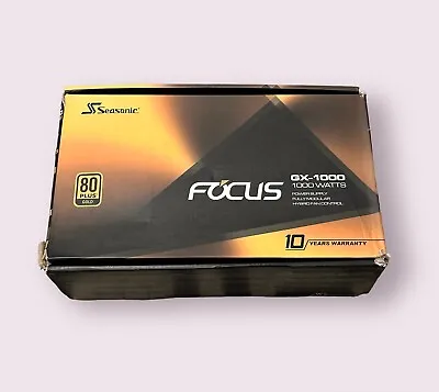 Seasonic Focus GX-1000 1000w Modular Power Supply 80 Plus Gold PC PSU ATX PCIE • £145