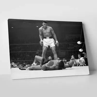 Muhammad Ali Knockout Boxing Sports Modern Painting Abstract Canvas Wall Art • $67.99