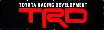 Toyota TRD Banner Flag 2x8FT Racing Development Motor Sports Garage Car Show NEW • $14.97