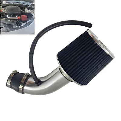 New 3  Cold Air Intake Filter Induction Kit Pipe Power Flow Hose System US Stock • $26.81