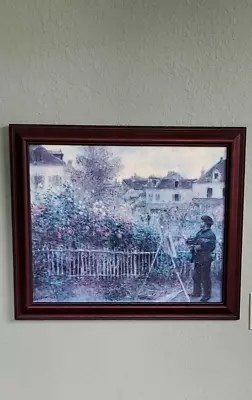 Monet Painting In His Garden At Argenteuil By Pierre-Auguste Renoir Framed • $40