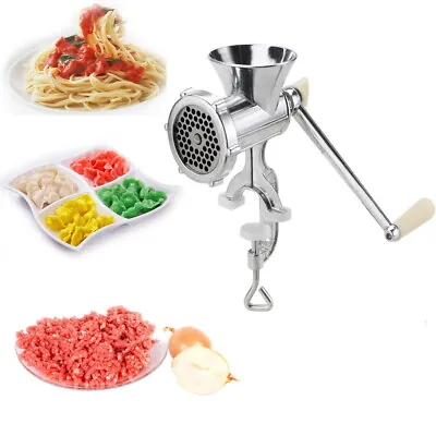 Heavy Duty Manual Sausage Maker Meat Mincer & Grinder Hand Operated Kitchen Tool • £10.75