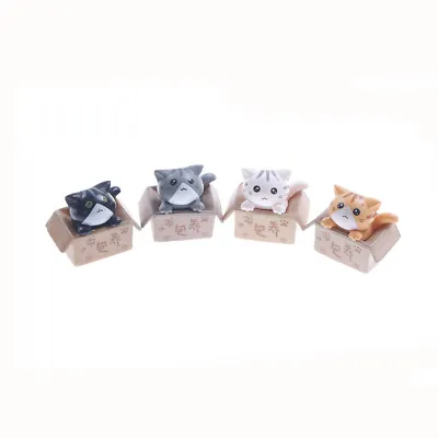 Mini Cat Pet Statue Garden Ornament Miniature Figurine Resin_d1 • $9.90