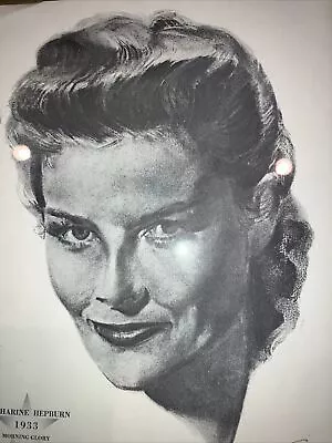 Katherine Hepburn 1933 Morning Glory Print RKO Radio Oscars Academy Awards Stars • $30