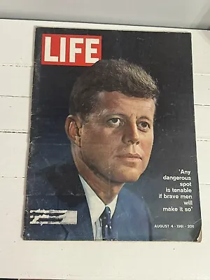 Life Magazine -August 4 1961 - Kennedy JFK Landseer Art Mitzi Gaynor Grissom • $18