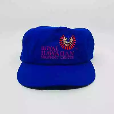 Vintage Royal Hawaiian Shopping Center Snapback Hat 100% Nylon Blue • $14.99