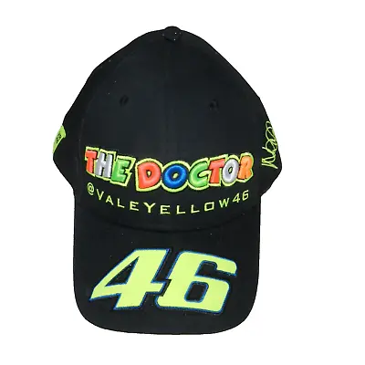 Vr46 Valentino Rossi Racing Adjustable Snapback Hat The Doctor Black • $34.99