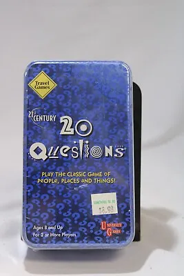 21st Century 20 Questions Car Travel Guessing Game Box University Games 8+ • £11.39