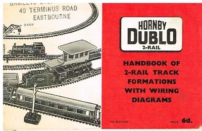 HORNBY DUBLO 2-RAIL MODEL RAILWAYS TRACK PLANS & WIRING DIAGRAMS BOOK (4th ED) • £16.50