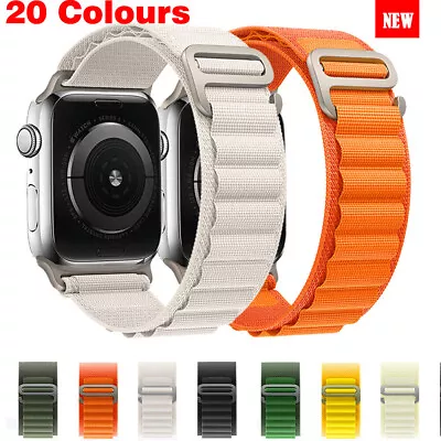 $9.89 • Buy For Apple Watch Ultra Series All 49 45 41 44 42 Mm Alpine Loop Nylon Band Strap