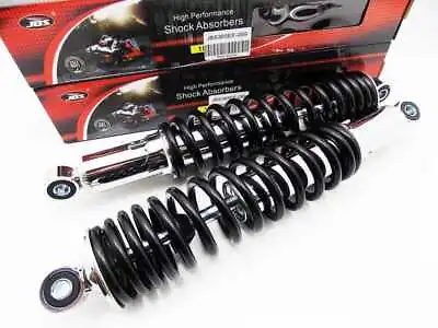 HONDA MT125 ELSINORE 365mm JBS BLACK/CHROME REAR SHOCK ABSORBERS EYE TO EYE • $114.49