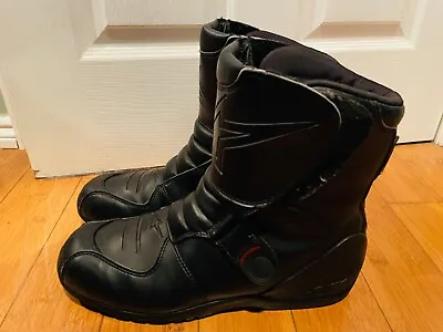 Alpinestars Motorcycle Riding Street Racing Waterproof Boots Black Men Size 13 • $75.99