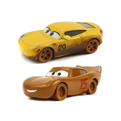 2PCS Disney Pixar Cars 3 MUD RACE McQueen & Cruz Die-cast Toy Model Car Kid Gift • $11.99