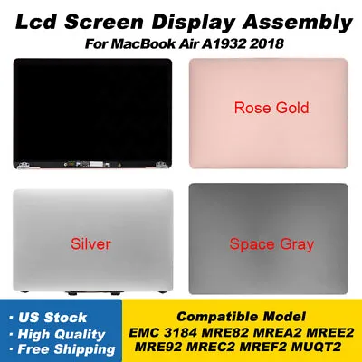 NEW For MacBook Air A1932 2018 LCD Screen Display Assembly Replacement EMC: 3184 • $164.59