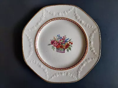 VTG J&G Meakin England RegP SOL 391413 Saucer 6  White Floral Shabby • $5.90