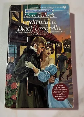 MARY BALOGH Paperback LADY WITH A BLACK UMBRELLA  1st Edition Regency Romance • $11.49