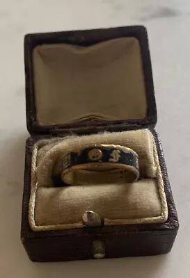 Antique Memento Mori Moru Ing Ring Gold 9ct Hallmarked • $1086.44