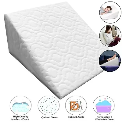 Orthopaedic Wedge Pillow For Back And Leg Elevation - Acid Reflux And Heartburn • £14.72