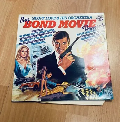 Vintage 12  Vinyl Record - GEOFF LOVE Orchestra - JAMES BOND Movie Themes - 1975 • £4.99