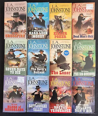 J.A. Johnstone~Lot 12 Western PB~The Loner Series # 1-6 9-11 13-15~VGC • $17.95